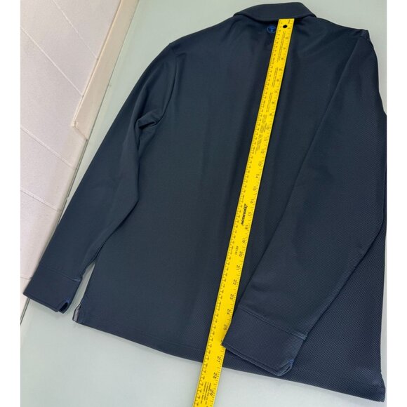 Twillory Polo Shirt Men Medium M Athletic Athlounger Long Sleeve Blue Athleisure - Picture 3 of 9